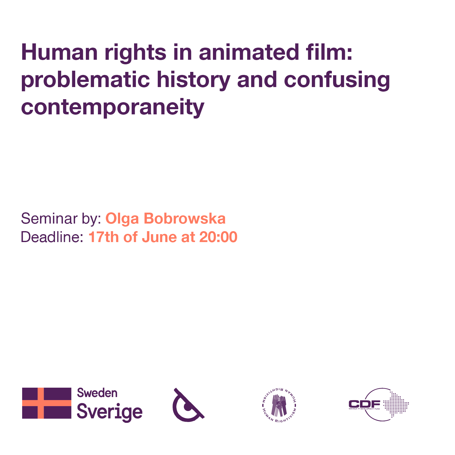 Seminar: Human rights in animated film: problematic history and ...